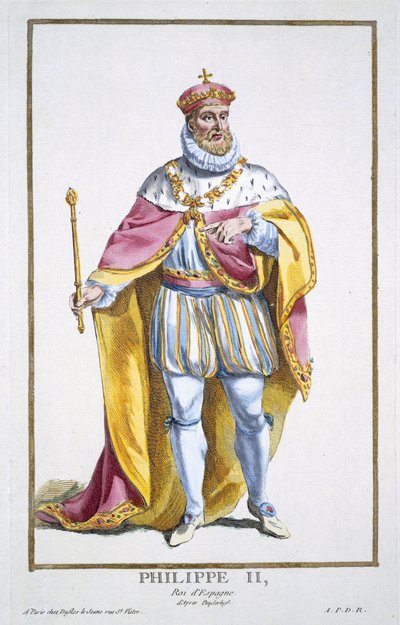 Philipp II. (1527-98) König von Spanien aus 